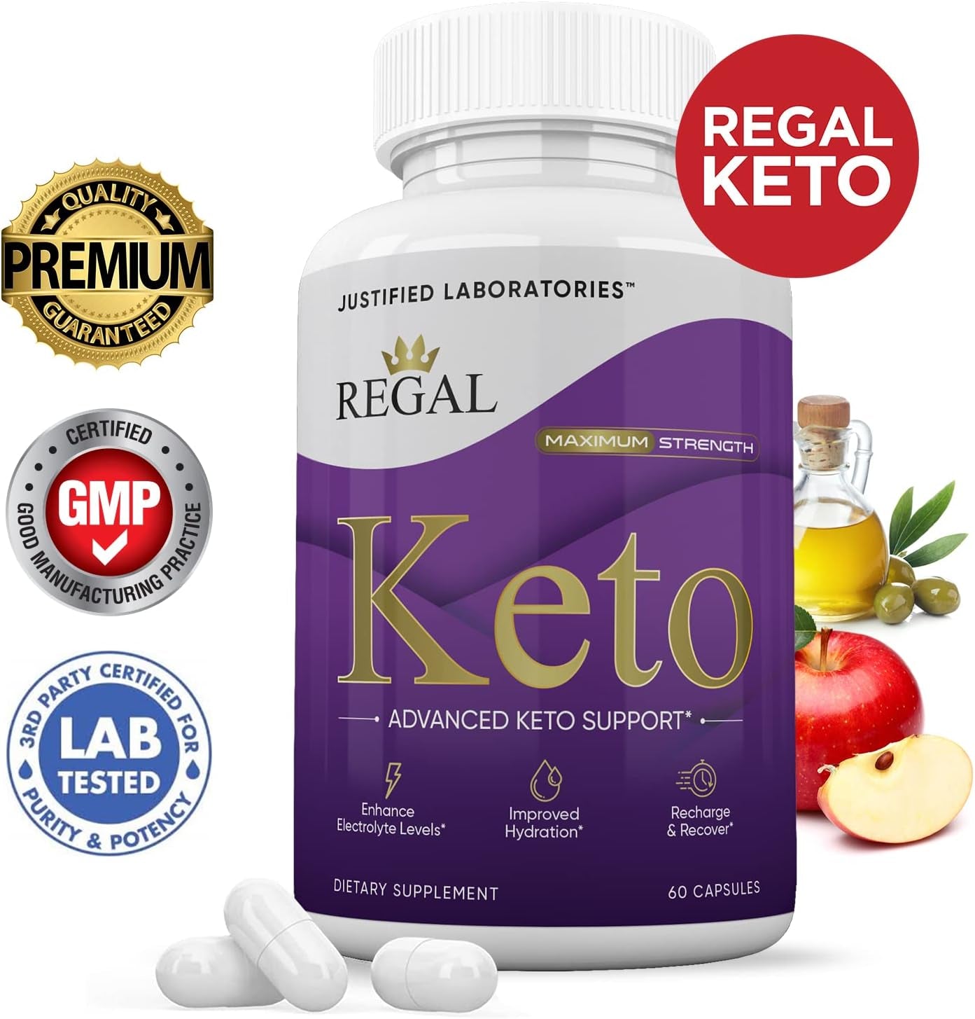 (2 Pack) Regal Keto Pills 800MG Includes Apple Cider Vinegar Gobhb Exogenous Ketones Advanced Ketosis Support for Men Women 120 Capsules