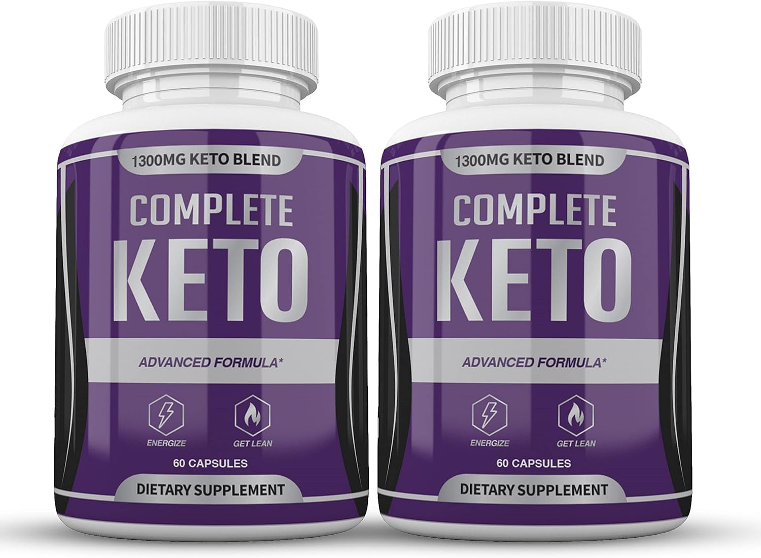 (Official) Complete Keto, Advanced Formula, Made in the USA, (2 Bottle Pack), 60 Day Supply