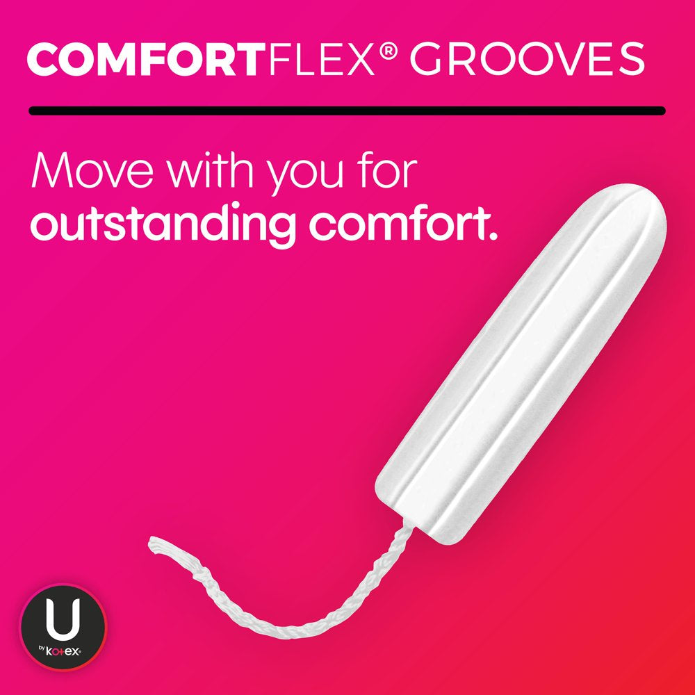 U by Kotex Click Compact Multipack Tampons, Regular/Super, Unscented, 30 Count