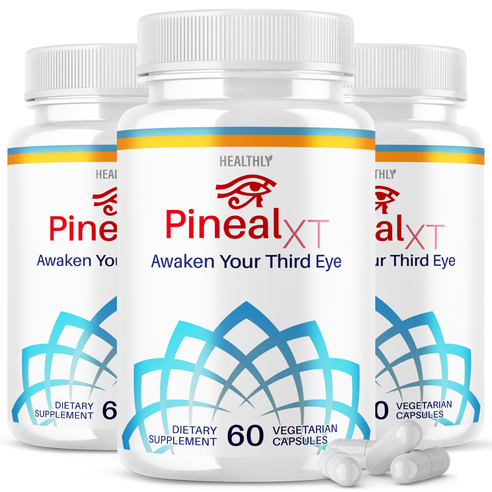 (3 Pack) Pineal XT Gold Official Formula Brain Pills Advanced Supplement Pineal Xt Awaken Your Third Eye Supplement (180 Capsules)