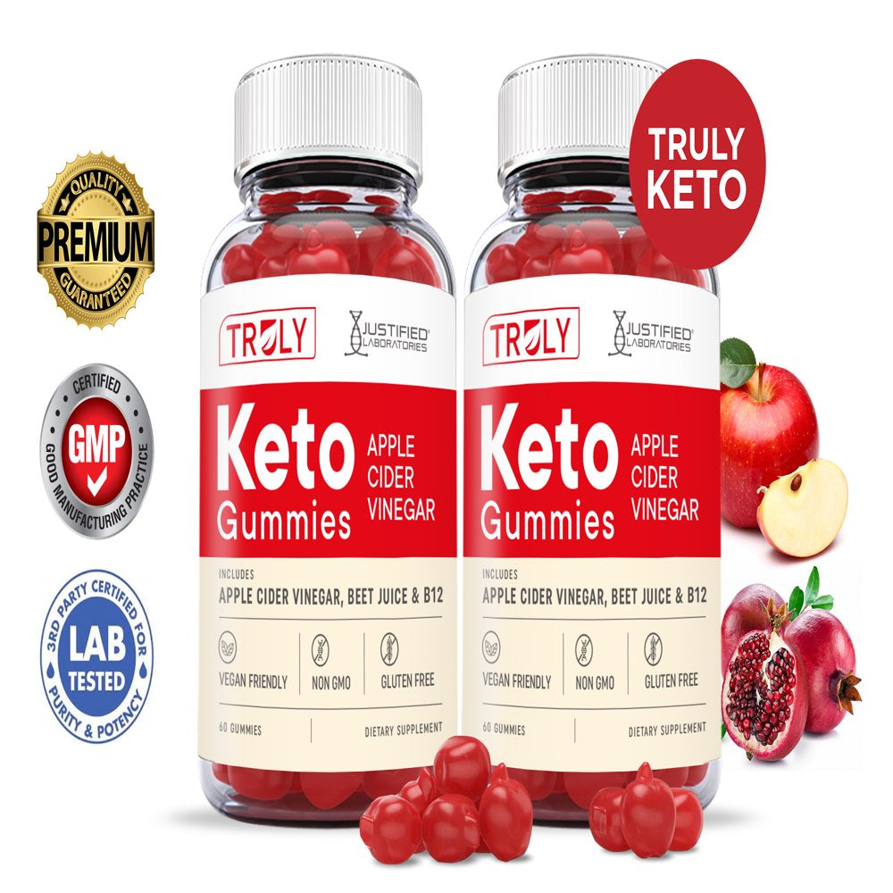 Truly Keto ACV Gummies 1000MG Dietary Supplement 60 Gummys