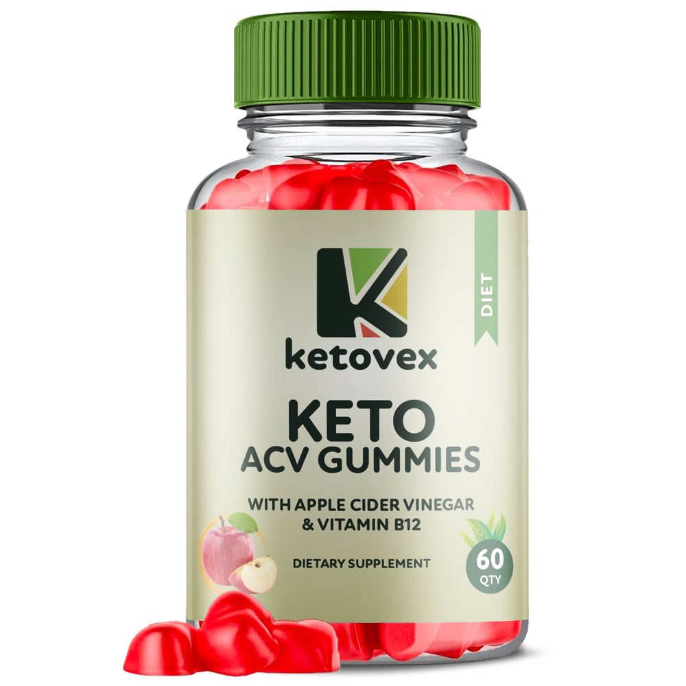 (1 Pack) Ketovex Keto ACV Gummies - Apple Cider Vinegar Supplement for Weight Loss - Energy & Focus Boosting Dietary Supplements for Weight Management & Metabolism - Fat Burn - 60 Gummies