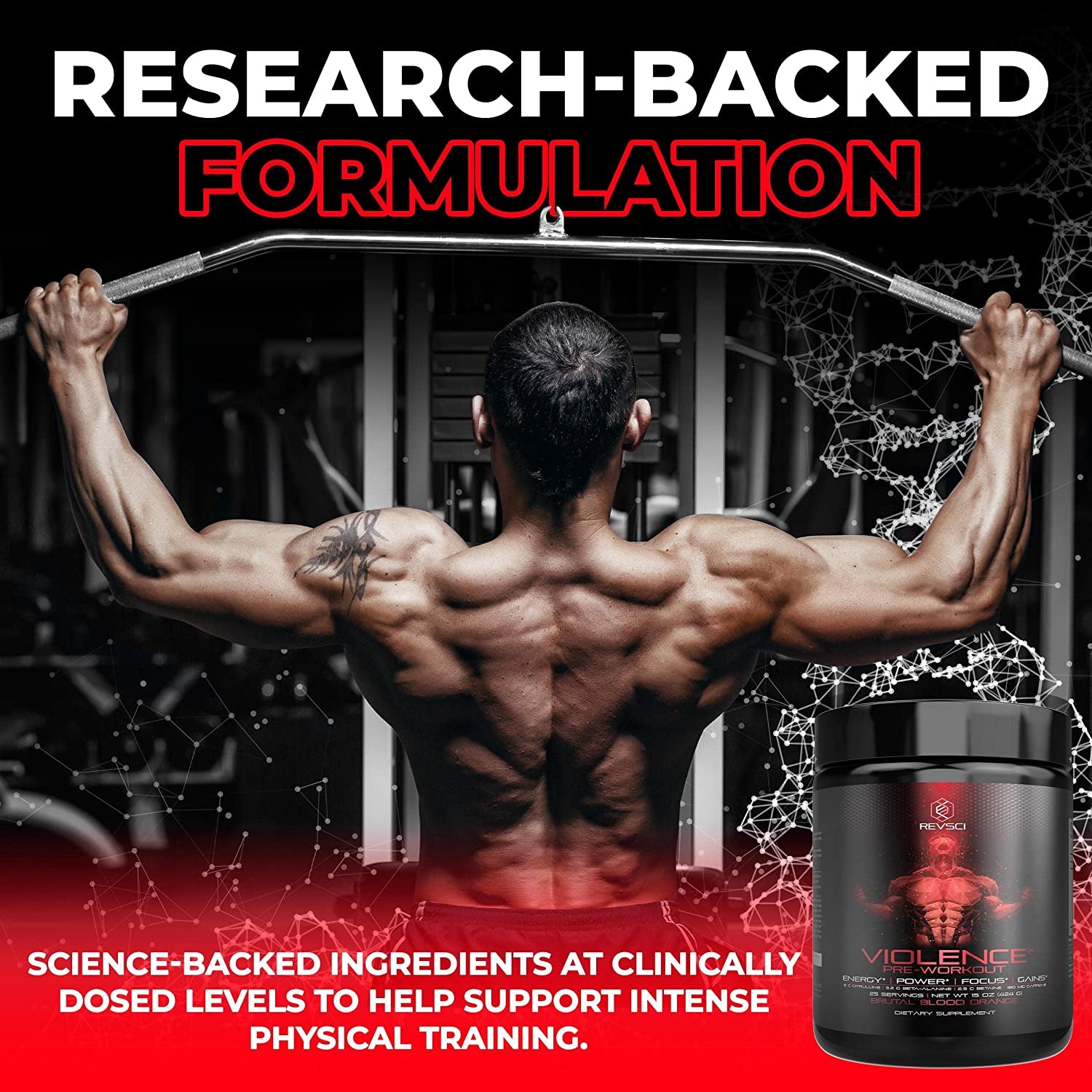 Violence Pre Workout Powder for Men - Precision Dosed Preworkout for Men & Women - Pump Pre Workout Men Keto Energy Drink Powder - 180Mg Natural Caffeine, L Citrulline Malate, Beta Alanine Powder