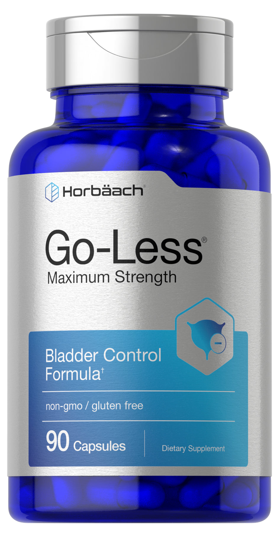 Go Less Bladder Control Pills | 90 Capsules | for Women and Men | by Horbaach