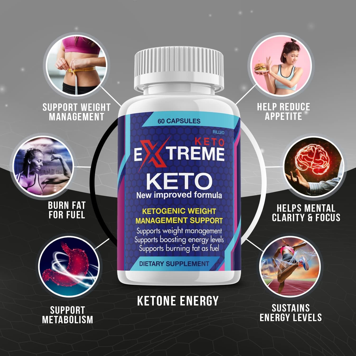 (5 Pack) Keto Extreme Pills, Advanced Ketogenic Formula (300 Capsules)