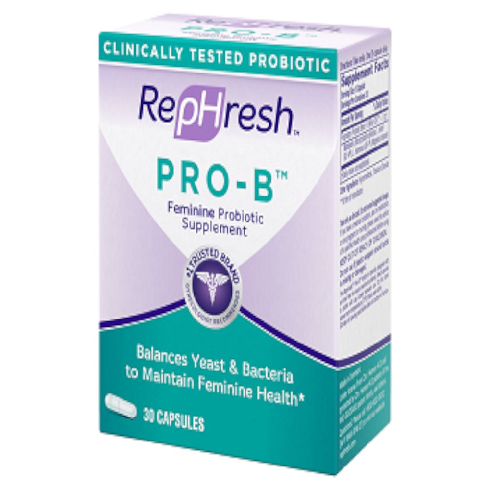 5 Pack - Rephresh Pro B Probiotic Feminine Supplement 30 Capsules