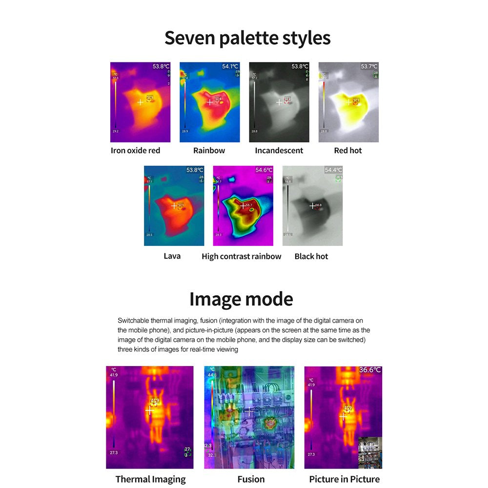 Uti120 Thermal Imager Infrared Thermal Imaging Camera for Adroid IOS Smart Phone