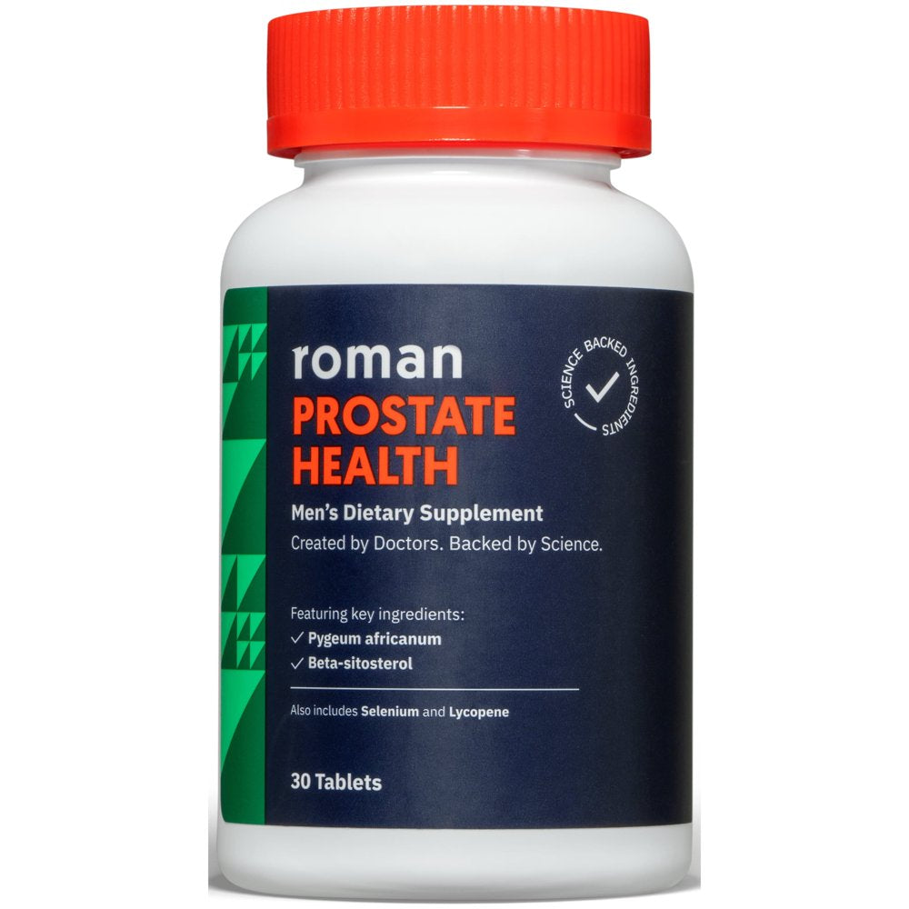 Roman Prostate Health Supplement for Men with Beta-Sitosterol and Lycopene, 30 Tablets