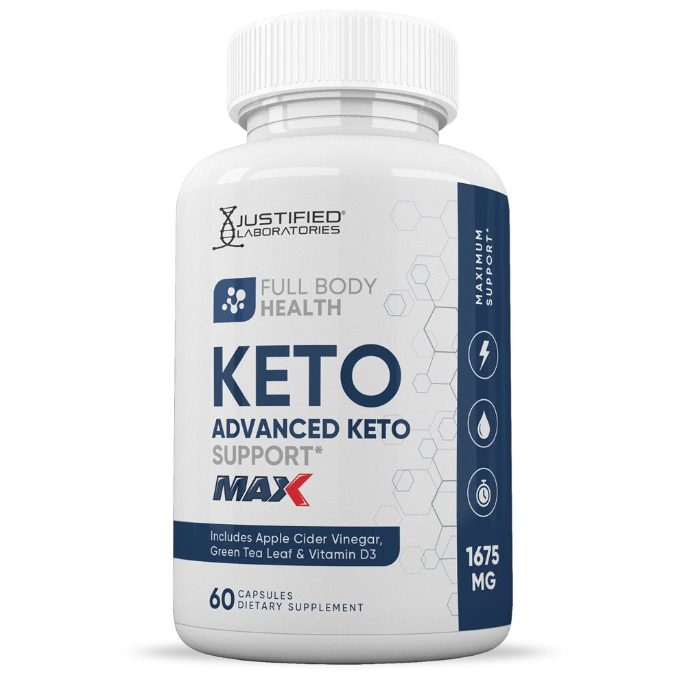 (2 Pack) Full Body Health Keto ACV MAX Pills 1675Mg Alternative to Gummies Dietary Supplement 120 Capsules