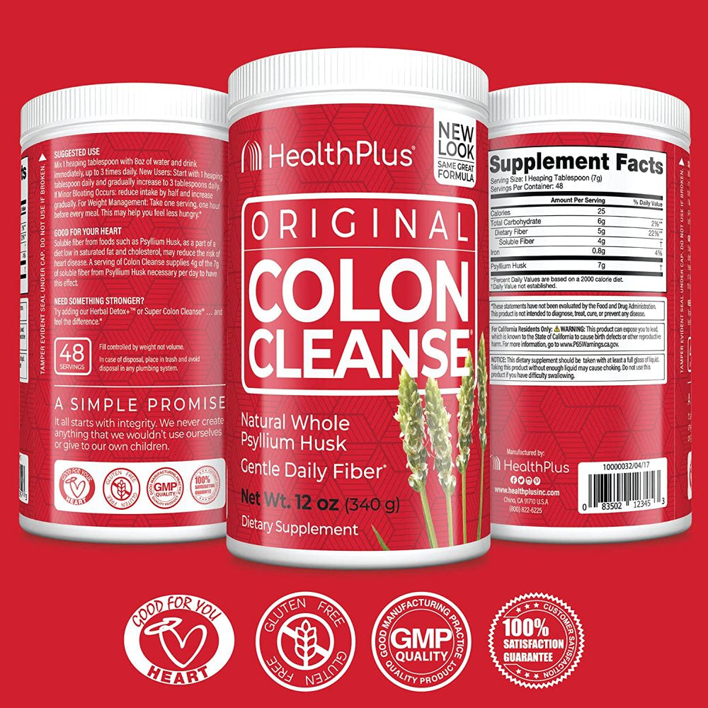 (Pack of 1)Health Plus, Original Colon Cleanse, 12 Oz (340 G)