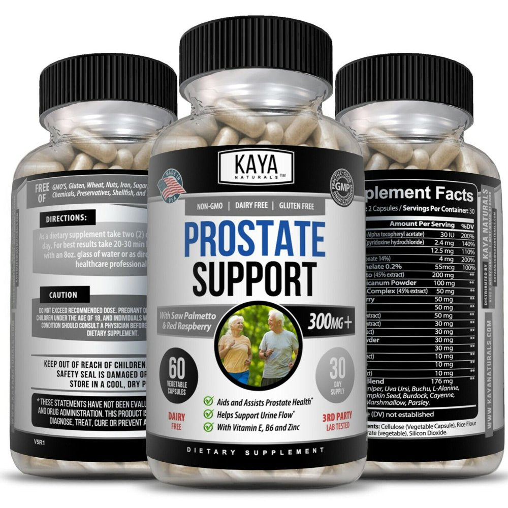 Prostate Support Supplement 300Mg 60 Tablets Reduce Frequent Urges to Urinate