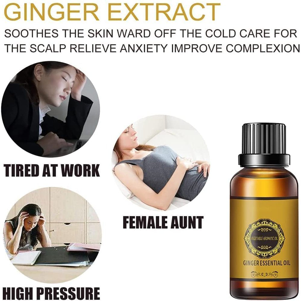 Ginger Massage Oil Firming Slimming Shaping Fluid Abdominal Body Sculpting Skinny Belly Slimming Oil