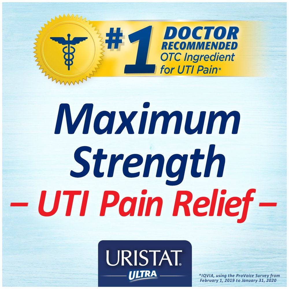 URISTAT Ultra UTI Pain Relief, Cranberry Flavored Coating, 30 Tablets