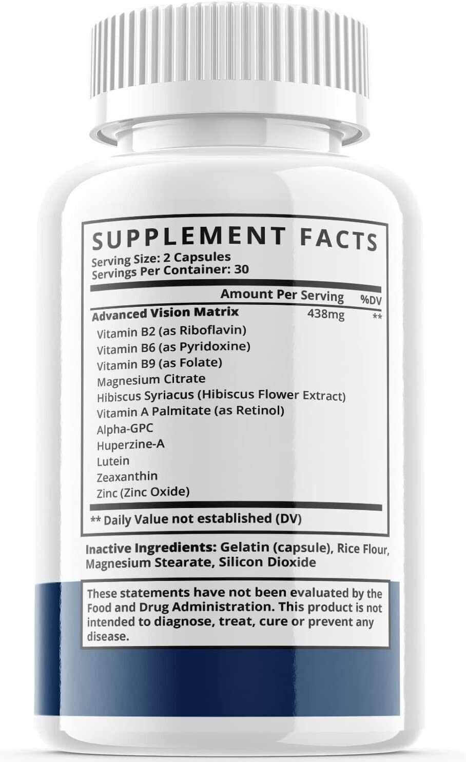Sight Care Vision Supplement Pills, 60 Capsules