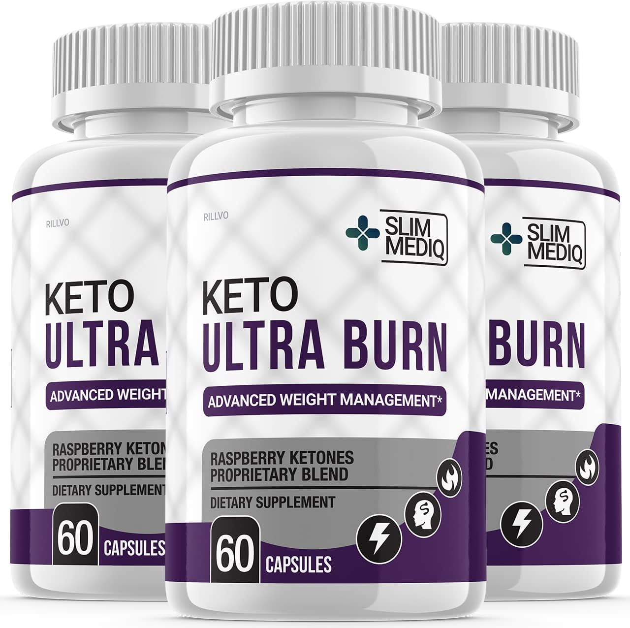 (3 Pack) Keto Ultra Burn Supplement Pills, Advanced Ketogenic Formula (180 Capsules)