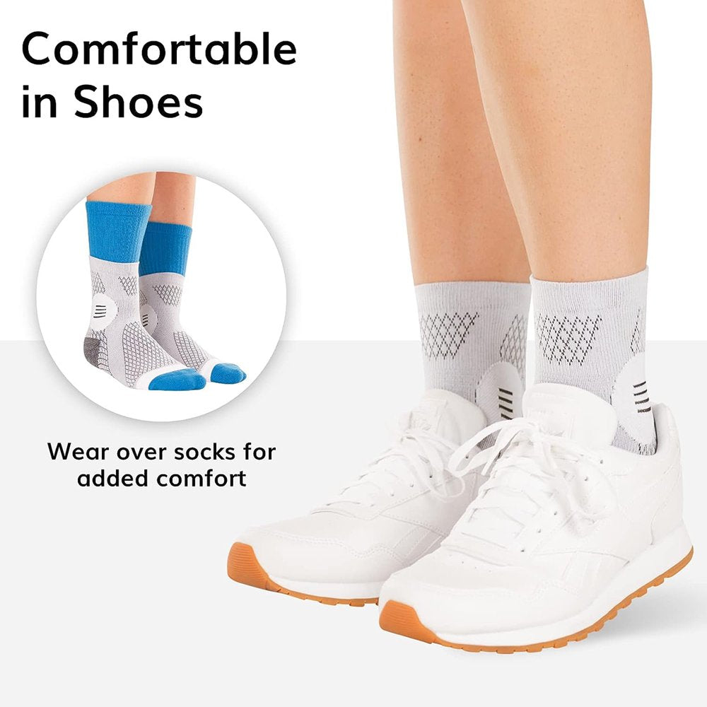 3Pairs Neuropathy Socks Peripheral Neuritis Compression Toeless Foot Sleeves -Ankle Gout,Plantar Fasciitis Relief Brace (Xl,Gray)