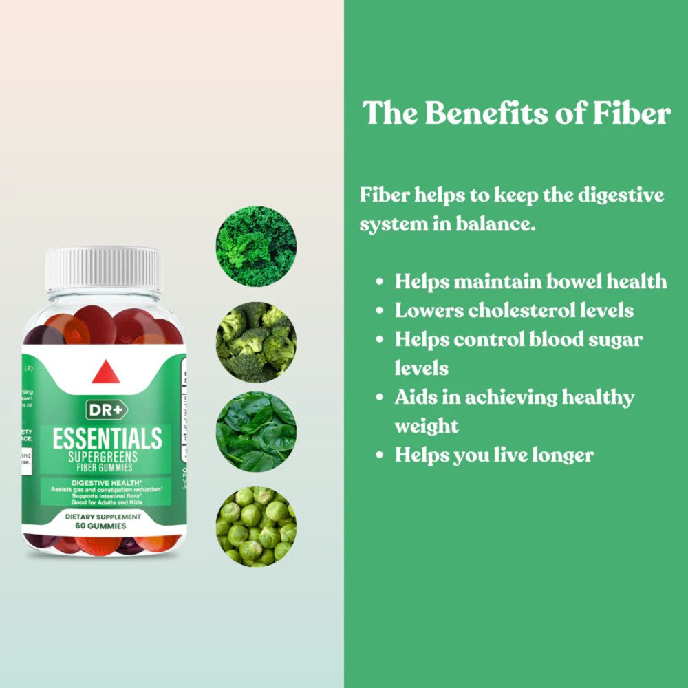 Delicious Fiber Gummies for Optimal Digestive Health | 2-Pack