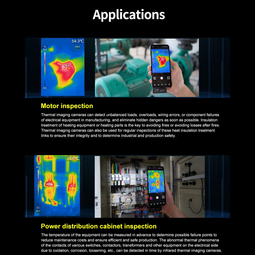 Uti120 Thermal Imager Infrared Thermal Imaging Camera for Adroid IOS Smart Phone