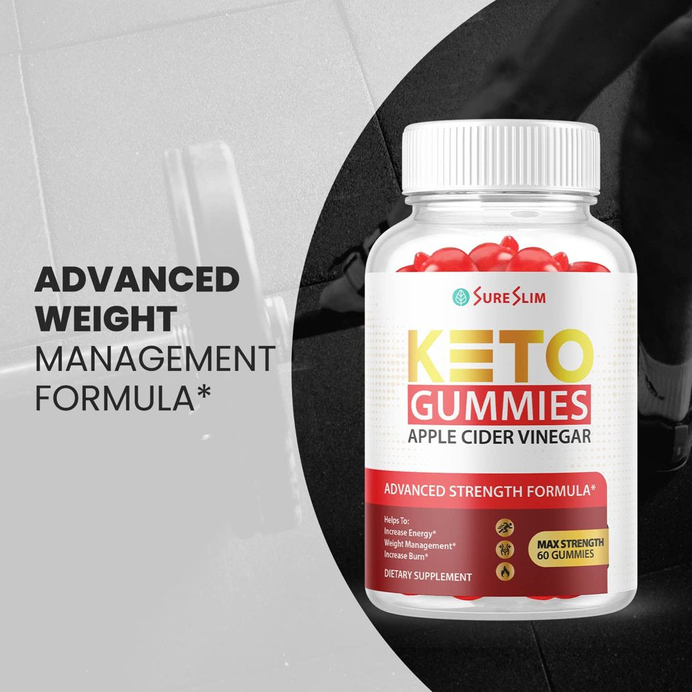 (2 Pack) Sure Slim Keto ACV Gummies - Supplement for Weight Loss - Energy & Focus Boosting Dietary Supplements for Weight Management & Metabolism - Fat Burn - 120 Gummies