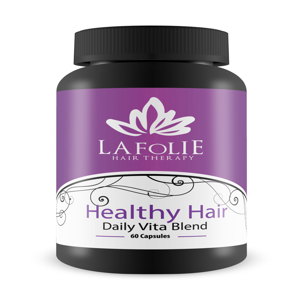 La Folie Hair Therapy - Healthy Hair Daily Vita Blend - Hair Growth Supplement - Contains Biotin - 60 Capsules