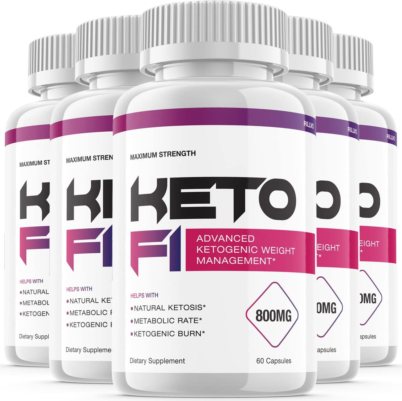 (5 Pack) Keto F1 Pills Advanced Ketogenic Support Keto (300 Capsules)