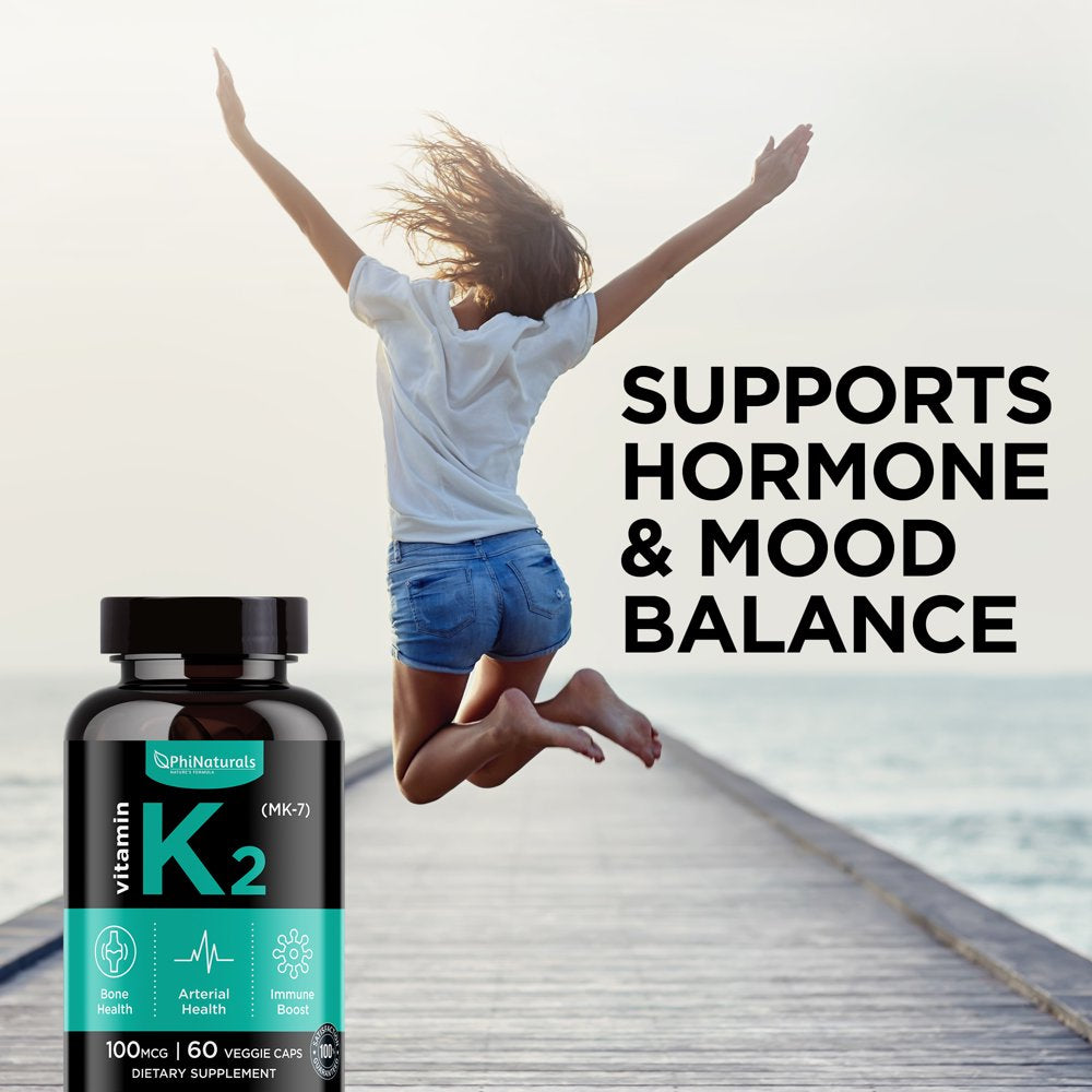 Vitamin K2 - MK7 Supplement (Pack of 3) Capsule by Phi Naturals