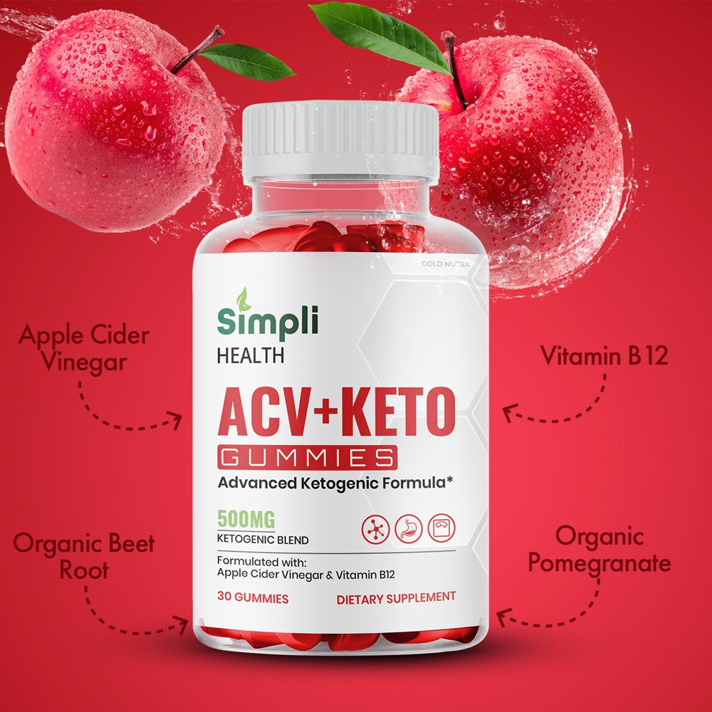 Simpli Health ACV Gummies, Official Simply Health Keto Gummies, Maximum Strength (5 Pack)