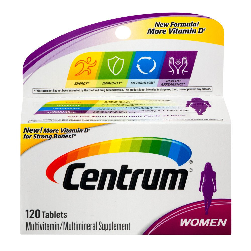 Century Multivitamins Energy W/ Antioxidants for Women, 120Ct, 2-Pack