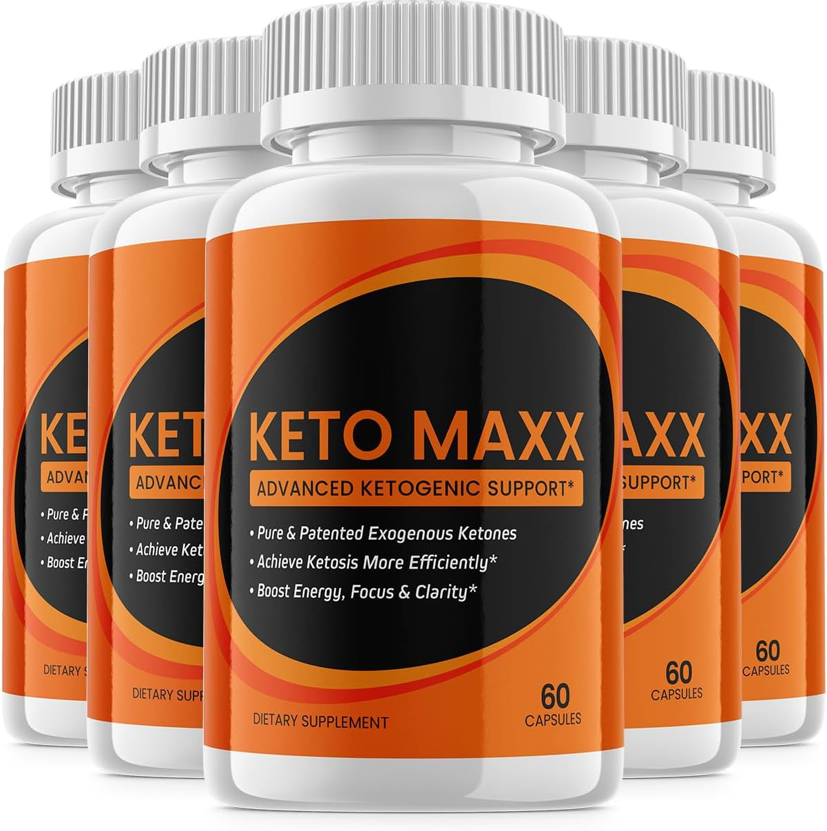 (5 Pack) Keto Maxx Pills, Advanced Ketogenic Formula (300 Capsules)