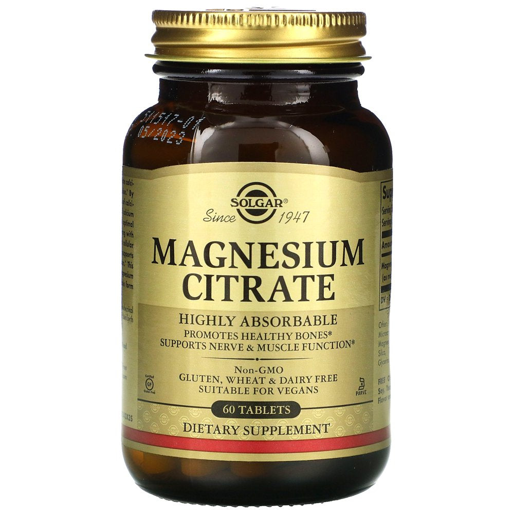 Solgar - Magnesium Citrate Highly Absorbable - 60 S