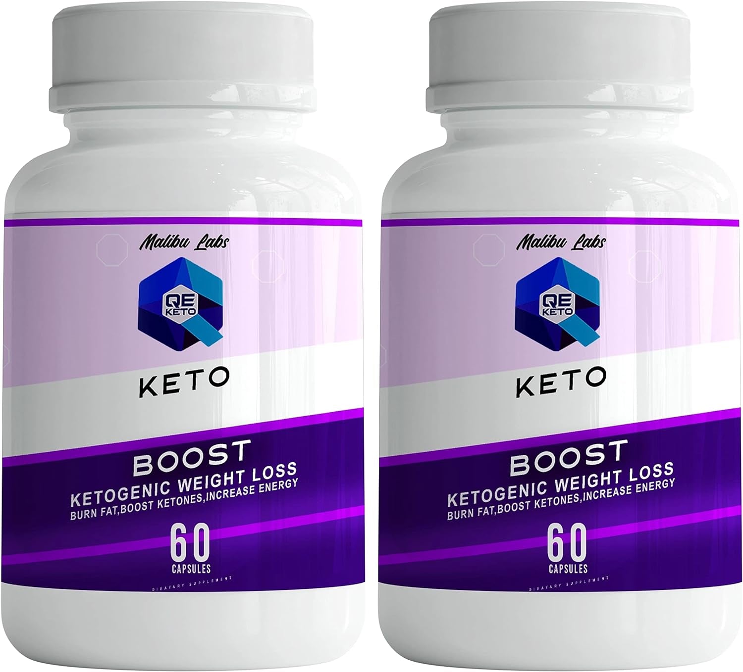 (2 Pack) QE Boost Keto, Advanced Formula, Made in the USA, (2 Bottle Pack), 60 Day Supply