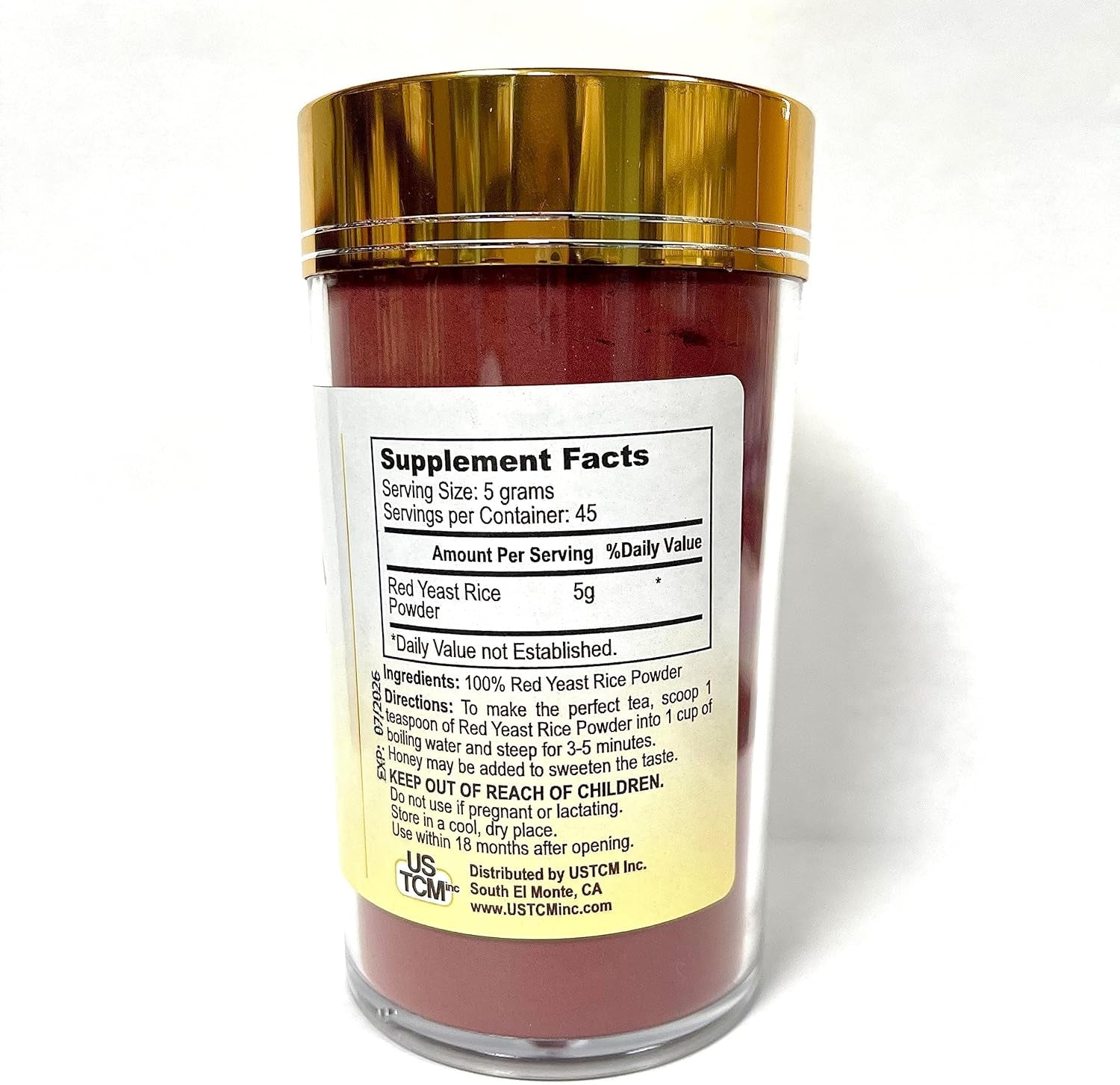 USTCM Red Yeast Rice Hong Qu Mi Powder 120Mesh