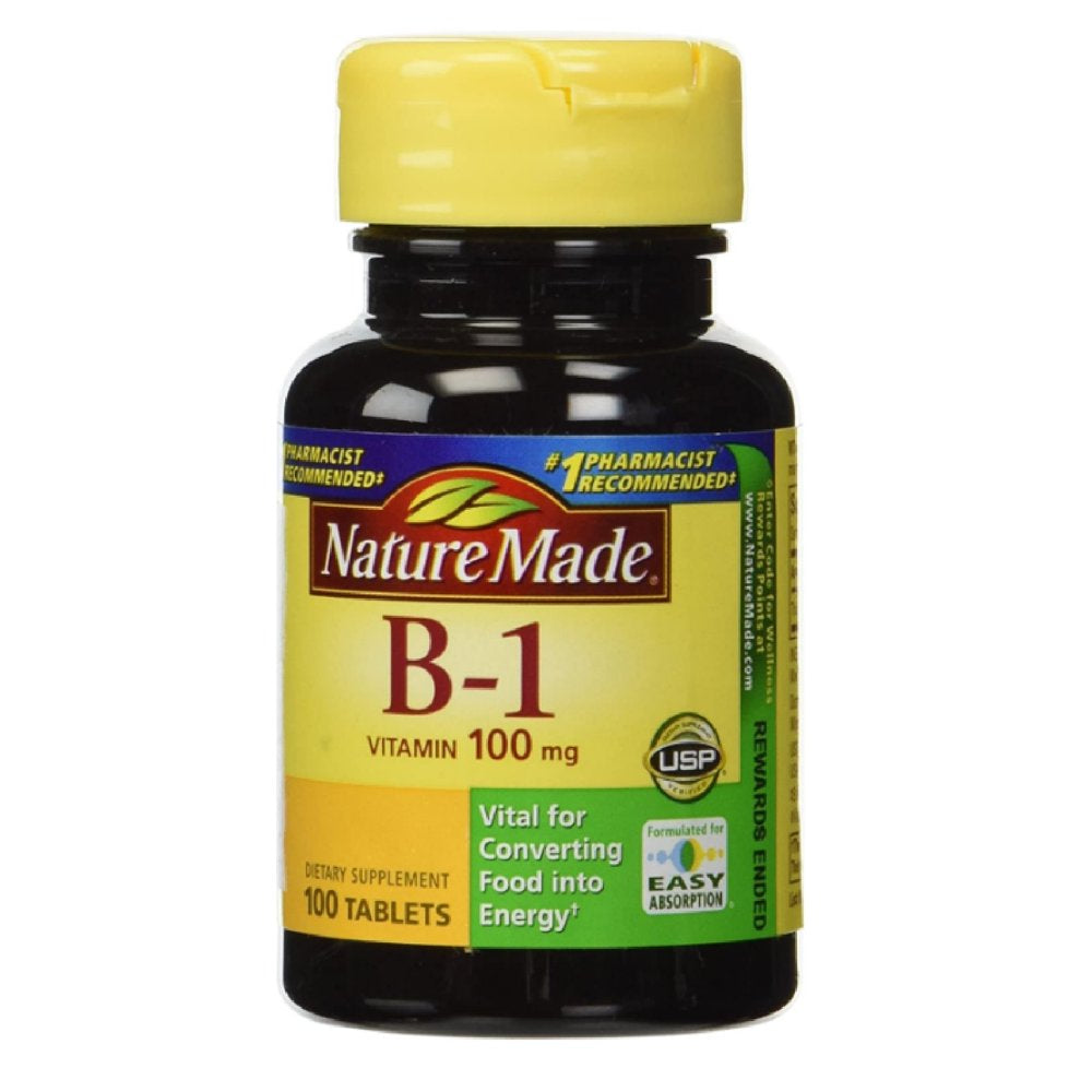 Nature Made Vitamin B-1 100 Mg Tablets 100 Tablets