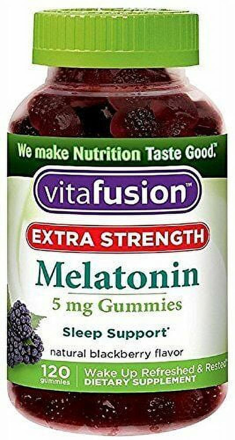 Vitafusion Extra Strength Melatonin 5Mg, 120 Gummies (Pack of 5)