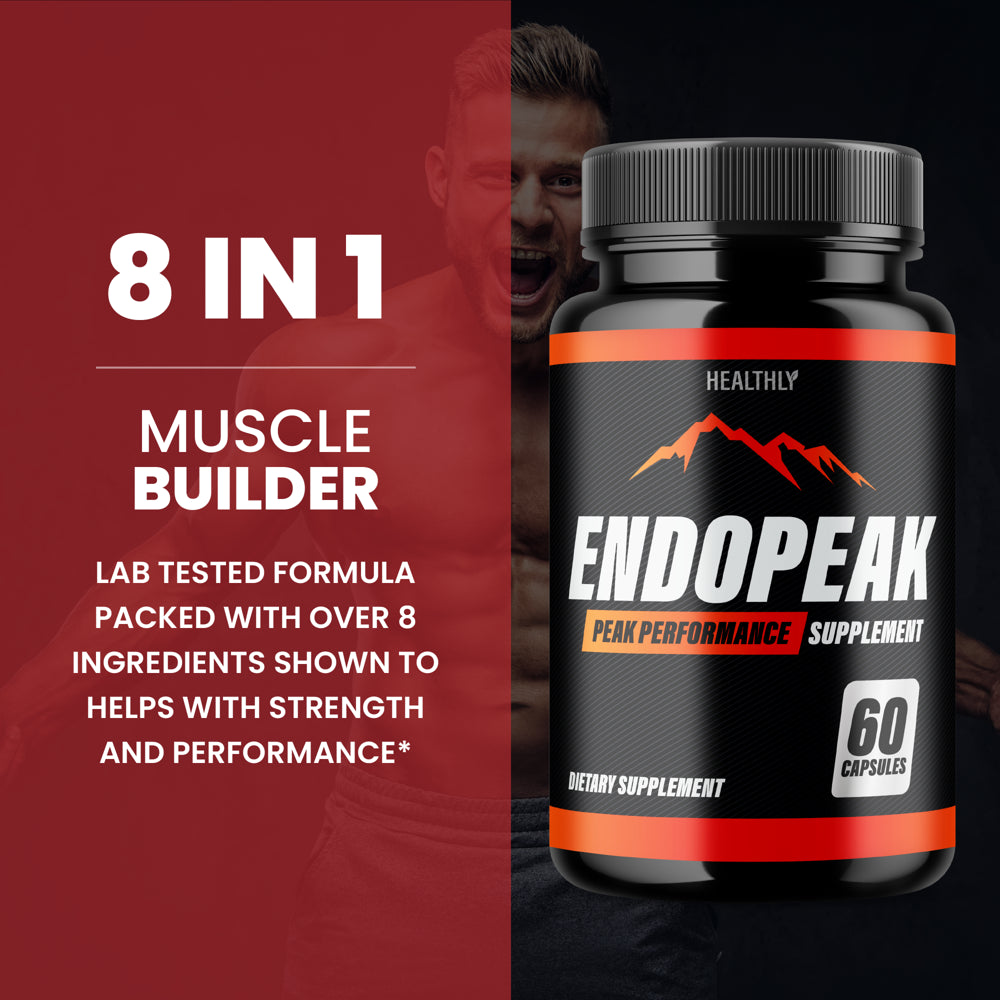 (3 Pack) Endopeak Supplement Male Support Powder Pills Pump Extra Strength Formula (180 Capsules)