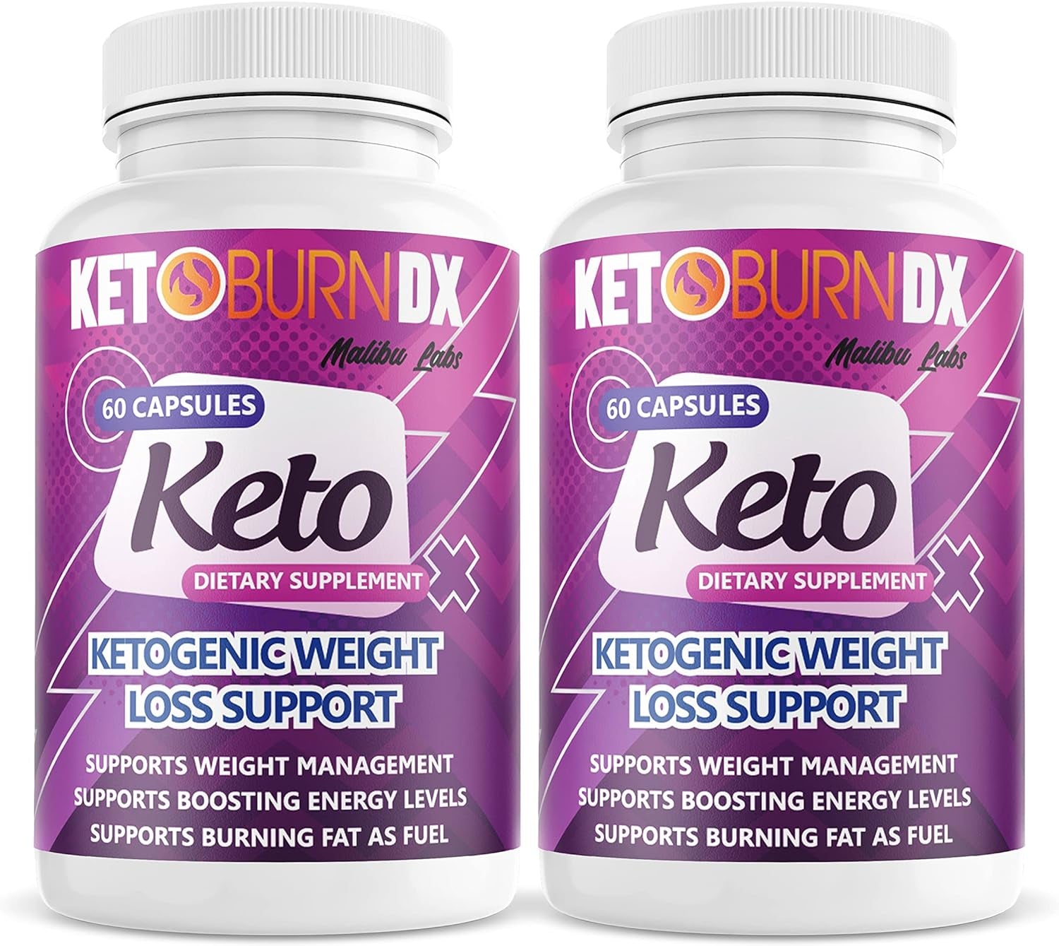 (2 Pack) Keto Burn DX, Advanced Formula, Made in the USA, (2 Bottle Pack), 60 Day Supply