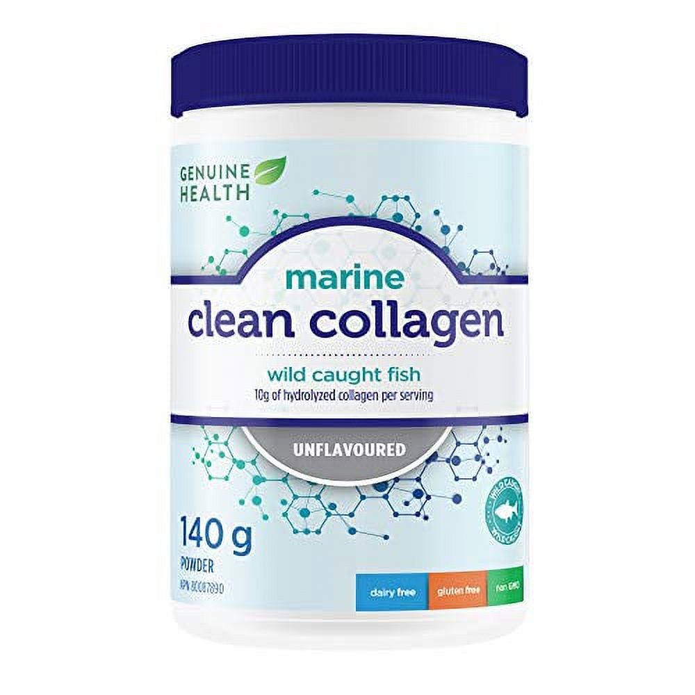 GENUINE HEALTH Clean Collagen Marine Unflavoured, 140 GR