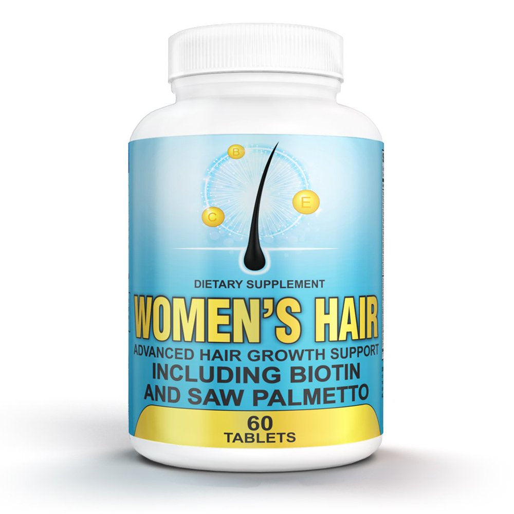 Hair Growth Vitamins with Saw Palmetto for Women-Dht Blocker, anti Hair Loss,Hair Growth Supplement for Perfect Hair.Hair Growth Pills for Thinning Hair.Get Healthy,Glow,Longer,Thick Hair.With Biotin.