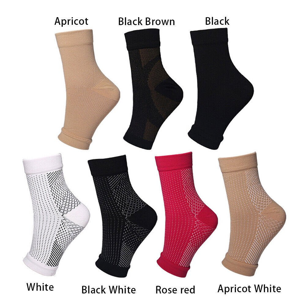 2 Pairs Amrelieve Soothesocks Ankle Compression Socks for Neuropathy Pain