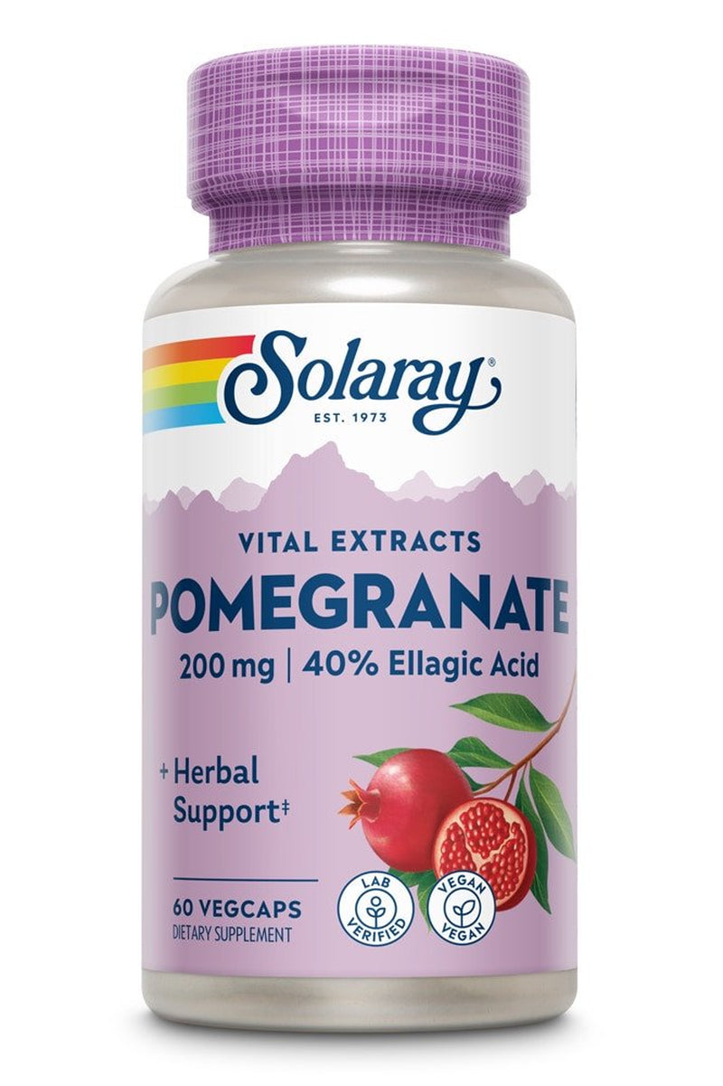 Solaray Pomegranate -- 200 Mg - 60 Vegcaps