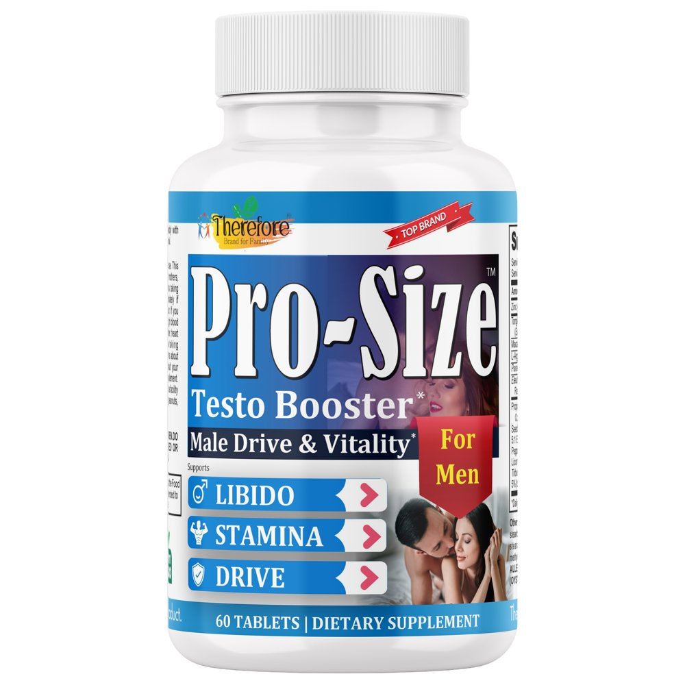 Male Testosterone Booster Pills, Male Enhancing Vitamin Supplements Boost Energy 60 Capsules by Therefore