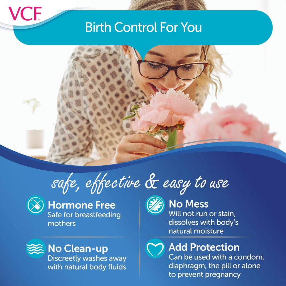 VCF Vaginal Contraceptive Pre-Filled Gel Applicators - 10 Ct