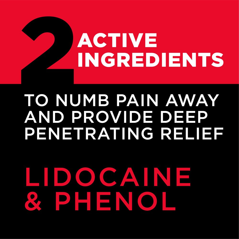 Absorbine Jr. Pro No-Mess Lidocaine Roll-On, Maximum Strength Numbing Pain Relief with Phenol for Fast-Acting Relief of Nerve Pain, Muscle Aches, and Joint Discomfort, 2.5 Oz.