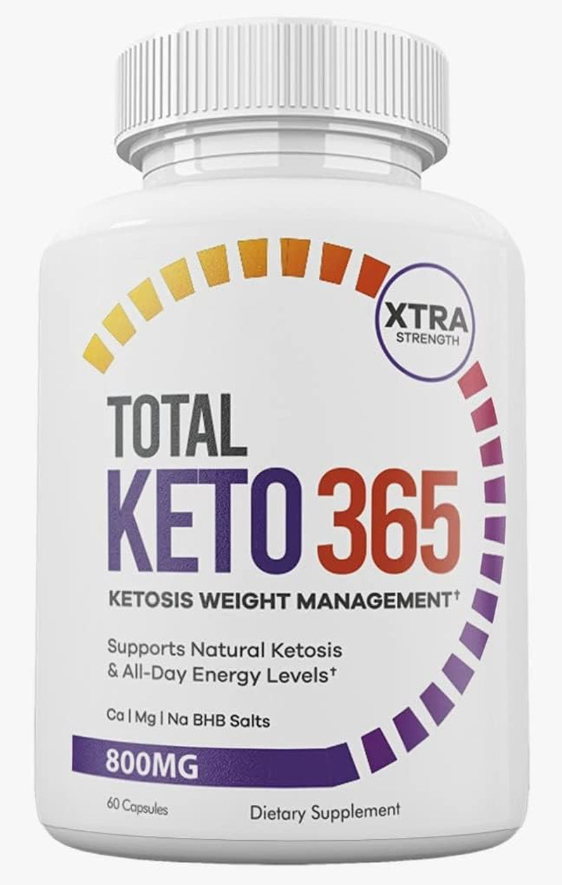 Lomilan Total Keto 365 Ketosis Weight Management, 60 Capsules, 1 Month Supply