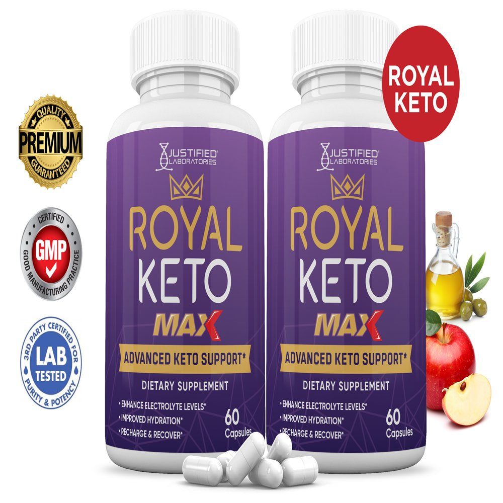 (2 Pack) Royal Keto ACV MAX Pills 1675Mg Dietary Supplement 120 Capsules