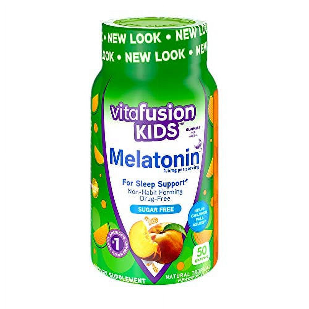 Vitafusion Kids Melatonin Gummy Vitamins, 50 Count