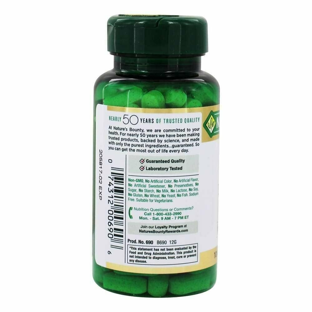 Nature'S Bounty Vitamin C 1000 Mg plus Rose Hips Caplets 100 Ea (Pack of 2)