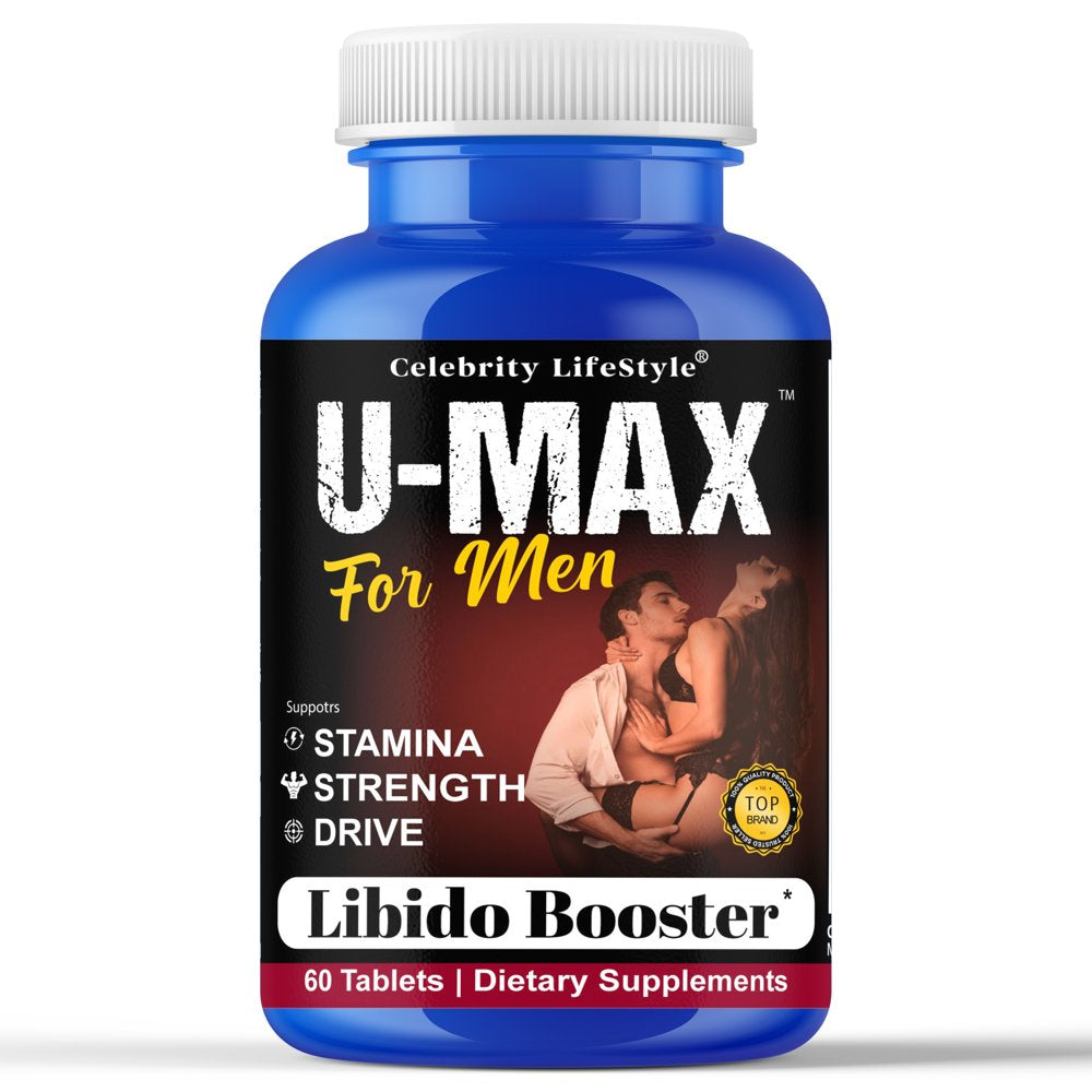 U-Max Testosterone Booster for Men, Test Booster for Endurance, Stamina, Strength, Libido 60 Tablets