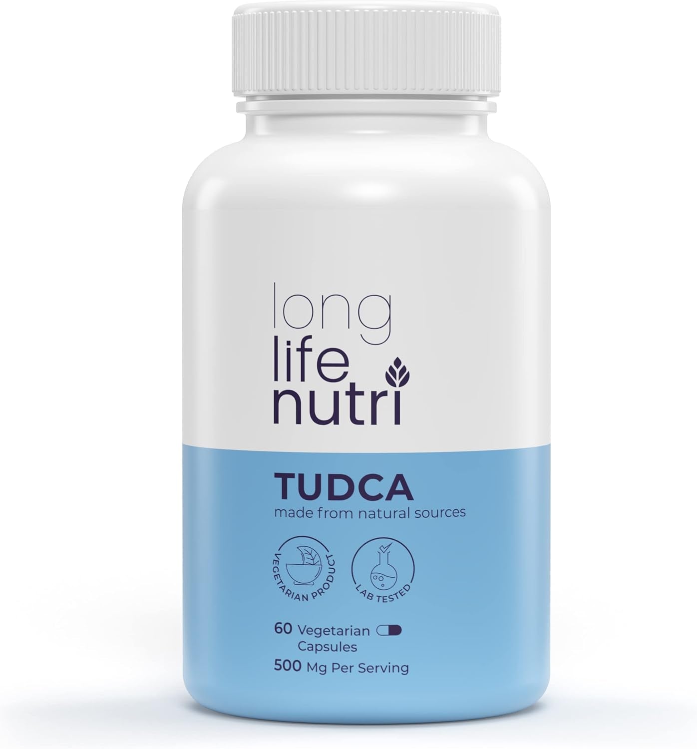 TUDCA 500Mg 60 Vegetarian Capsules | Tauroursodeoxycholic Acid Bile Salt Supplement | Liver Support Detox and Gallblader Cleanse | 500 Mg per Serving Pure Powder - 30 Days Supply | Made in USA